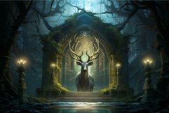Deer stag gateway covered. Generate Ai Product Image 1