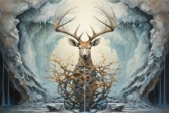 Majestic Deer stag gateway. Generate Ai Product Image 1