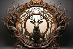 Imposing Deer stag gateway. Generate Ai Product Image 1
