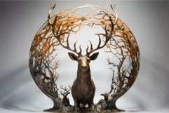 Symbolic Deer stag gateway. Generate Ai Product Image 1