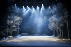 Stage spotlight snow. Generate Ai Product Image 1