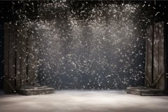 Reflective Stage spotlight snow. Generate Ai Product Image 1