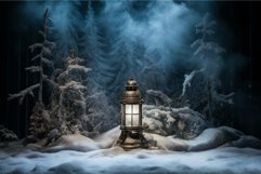 Cold Stage spotlight snow. Generate Ai Product Image 1