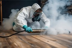 Steam wooden floor worker. Generate Ai Product Image 1
