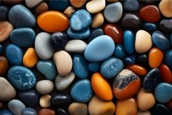 Striking Stones orange blue background. Generate Ai Product Image 1