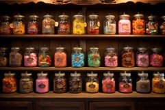 Nostalgic Store vintage candies. Generate Ai Product Image 1