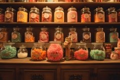 Quaint Store vintage candies. Generate Ai Product Image 1