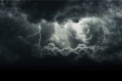 Electrifying Storm cloud bolt mockup. Generate Ai Product Image 1