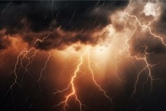 Immersive Storm cloud bolt mockup. Generate Ai Product Image 1