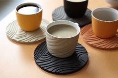 Unique Stylish cup coasters. Generate Ai Product Image 1