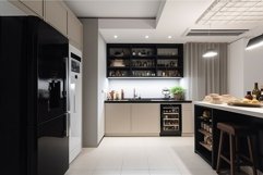 Stylish kitchen fridge. Generate Ai Product Image 1