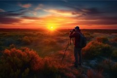 Sunset photographer colorful. Generate Ai Product Image 1