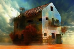 Surreal house digital art. Generate ai Product Image 1