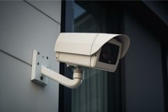 Surveillance on wall. Generate Ai Product Image 1