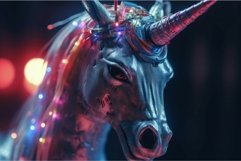 Robot unicorn neon. Generate AI Product Image 1