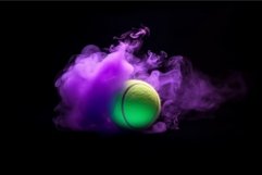 Tennis ball smoke fog. Generate Ai Product Image 1
