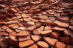 Terracotta stones design. Generate Ai Product Image 1