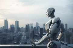 Thinking robot. Generate Ai Product Image 1