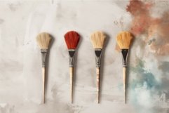 Brushes paint background. Generate Ai Product Image 1