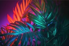 Tropical leaves colorful. Generate Ai Product Image 1