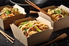 Asian noodle dish. Generate AI Product Image 1