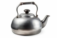 Vintage aluminium pot empty. Generate Ai Product Image 1