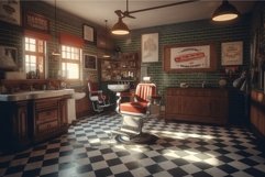 Barbershop vintage. Generate Ai Product Image 1