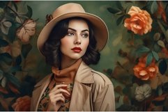 Vintage girl portrait. Generate ai Product Image 1