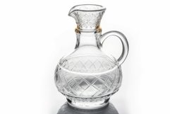 Vintage glass carafe. Generate Ai Product Image 1