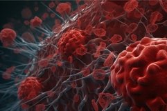 Red virus disease. Generate Ai Product Image 1