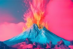 Volcano scene. Generate Ai Product Image 1