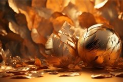 Wallpaper golden feather. Generate Ai Product Image 1