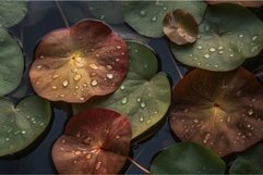 Water lilies leaves. Generate AI Product Image 1