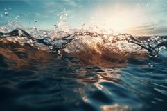 Detailed water macro splash. Generate Ai Product Image 1