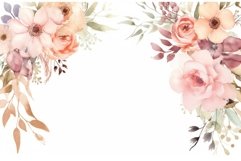 Rustic boho pastel frame. Generate Ai Product Image 1