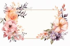 Rustic boho pastel frame. Generate Ai Product Image 1