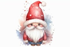 Watercolor xmas santa claus. Generate Ai Product Image 1