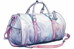 Watercolor sport bag gym. Generate Ai Product Image 1