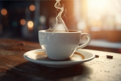 White coffee cup. Generate Ai Product Image 1