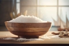 White salt bowl. Generate Ai Product Image 1