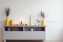 White modern drawer. Generate Ai Product Image 1