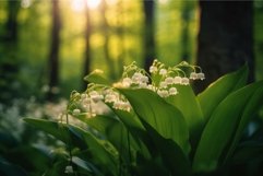 Forest wild lily. Generate Ai Product Image 1