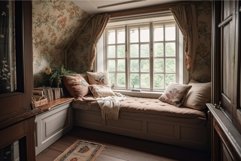 Window seat cottage. Generate Ai Product Image 1