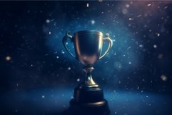 Golden trophy cup. Generate Ai Product Image 1