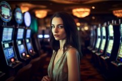 Woman casino. Generate Ai Product Image 1