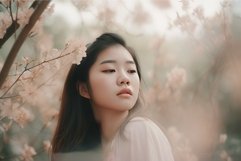 Young woman in dreamy mood. Generate ai Product Image 1