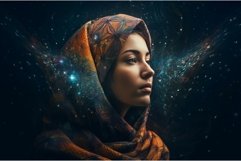 Arabic woman universe. Generate AI Product Image 1