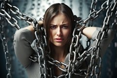 Woman it manager sad. Generate Ai Product Image 1