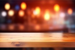 Wooden table blur. Generate Ai Product Image 1