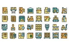 Storekeeper icons set vector flat Product Image 1